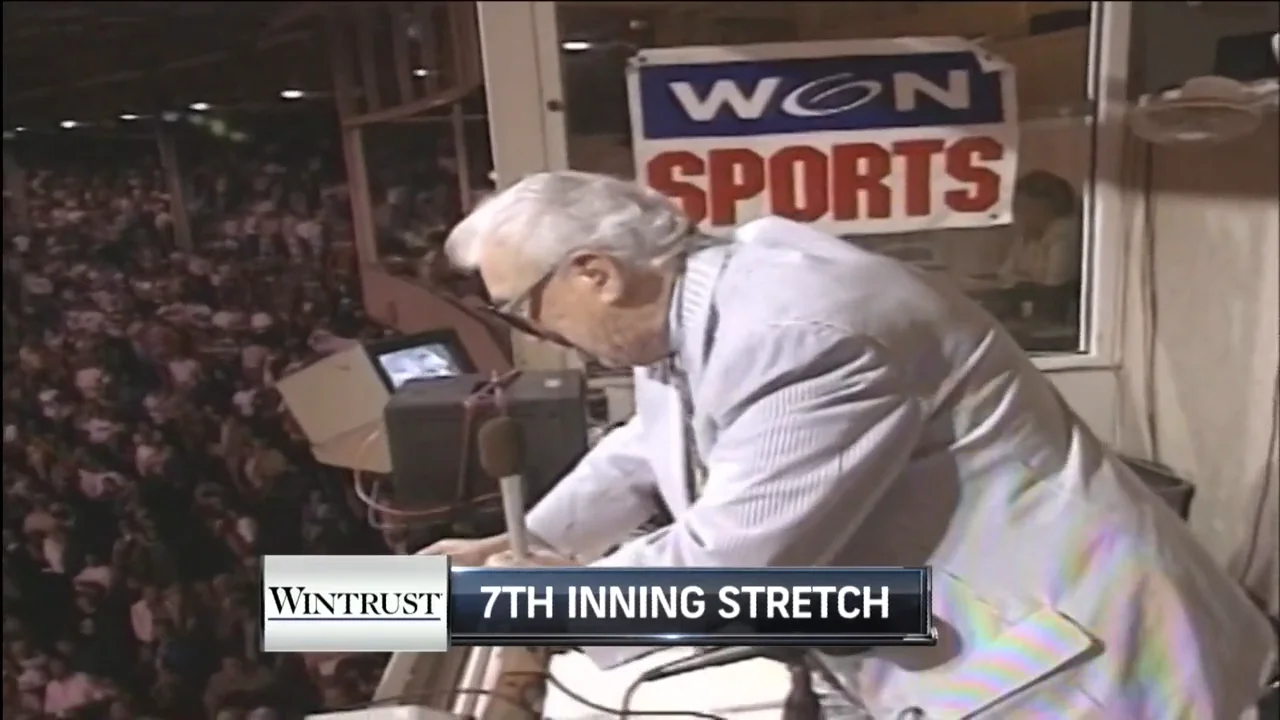 Harry Caray sing the 7th inning stretch at Wrigley Field on 7/3/15