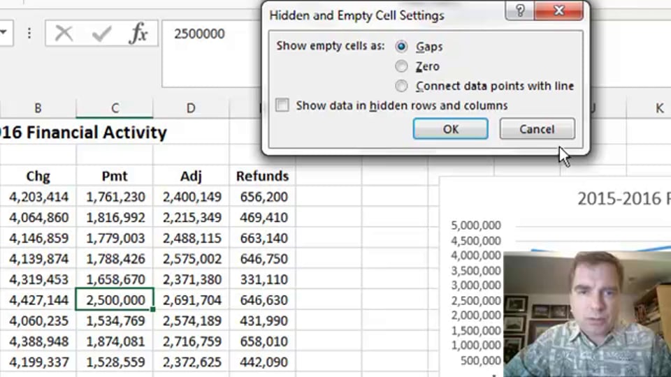 Excel Video 467 Excel 2013 Hidden and Empty Cells