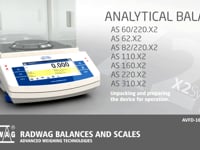 Analytical Balance AS X2  - Quick Start (EN)