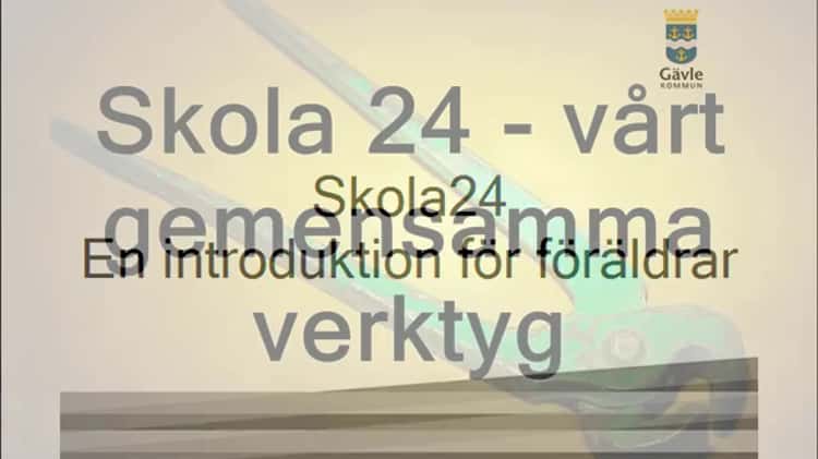Skola24 - En introduktion för föräldrar - Utbildning Gävle on Vimeo