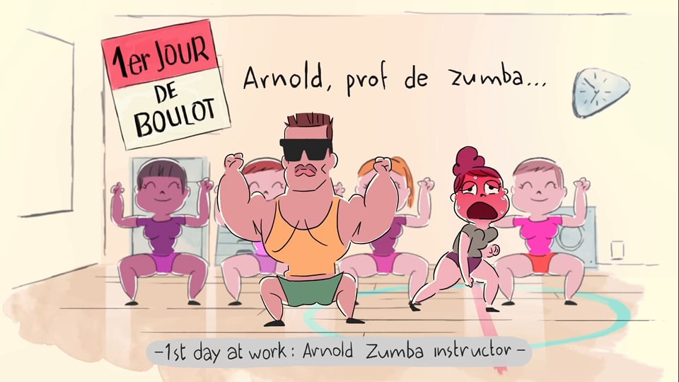 MONKEY TIE #003 : ARNOLD, ZUMBA TEACHER / PROF DE ZUMBA