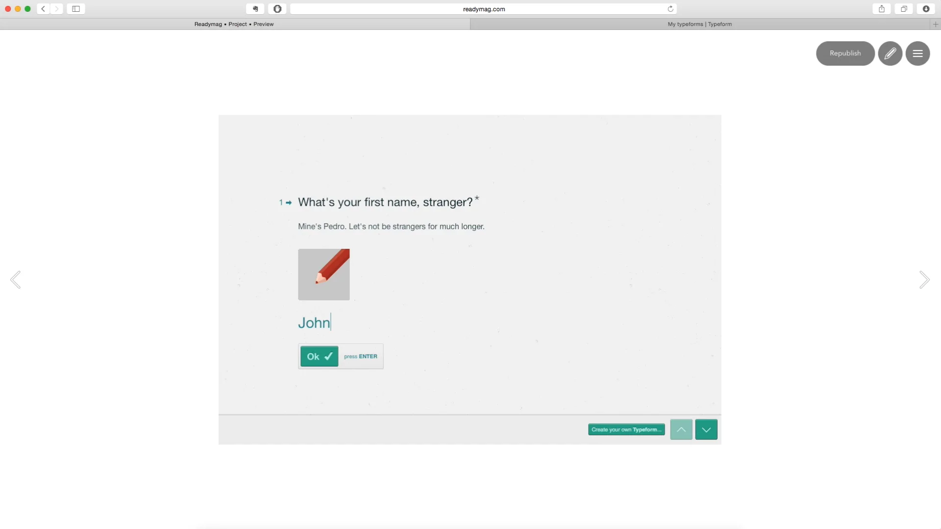 Typeform – Readymag Help