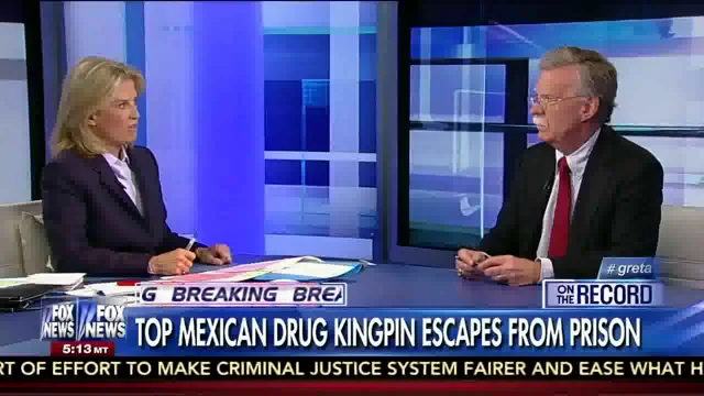 Top Mexican Drug Kingpin Escapes from Prison: Bolton on Fox News