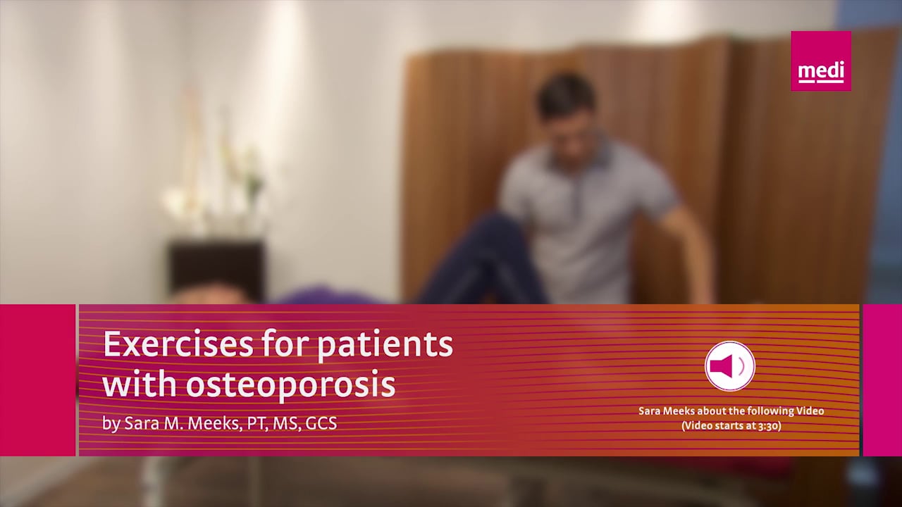 Sara Meeks physiotherapy exercises under the instruction of a therapist ...