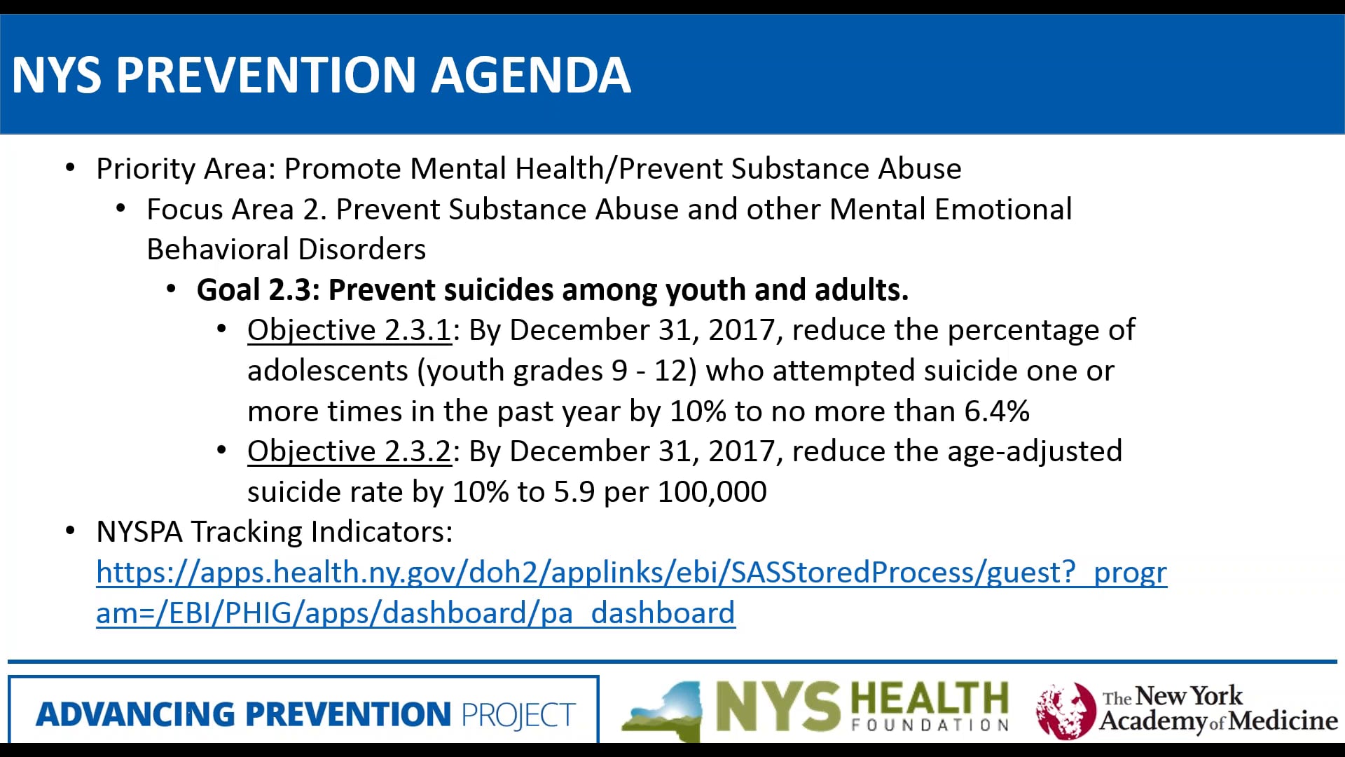 Implementing a Comprehensive Approach to Suicide Prevention Webinar on ...