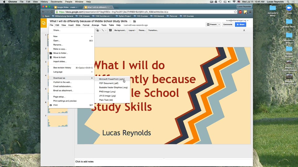 Making Google Slides Presentation on Vimeo