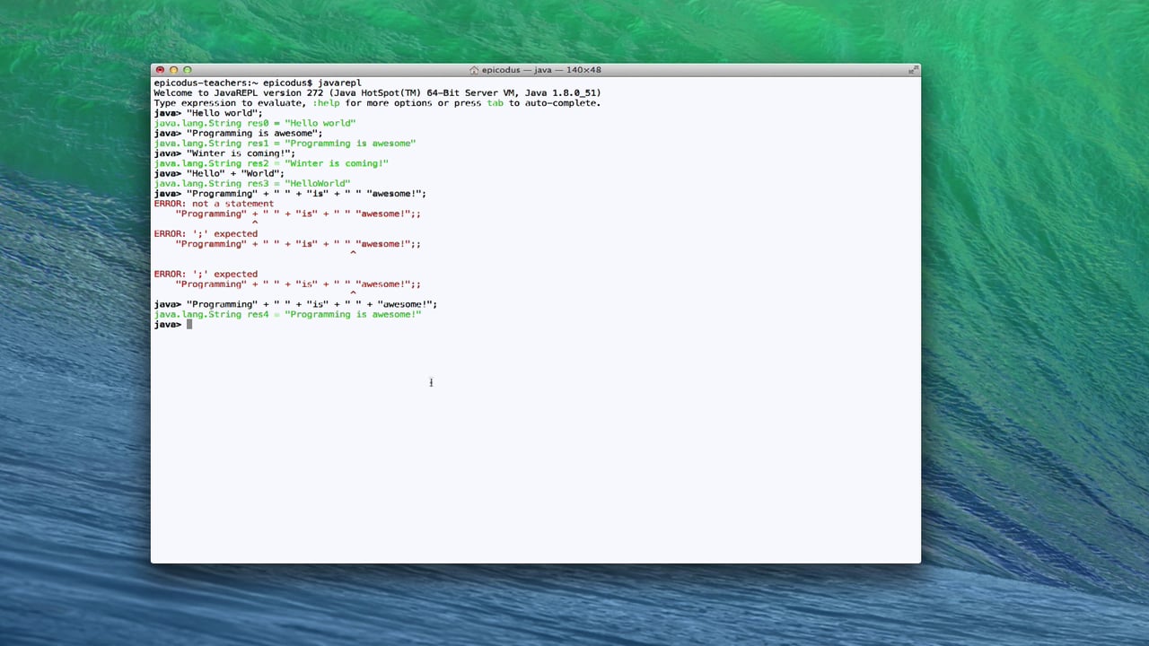 Java Strings on Vimeo