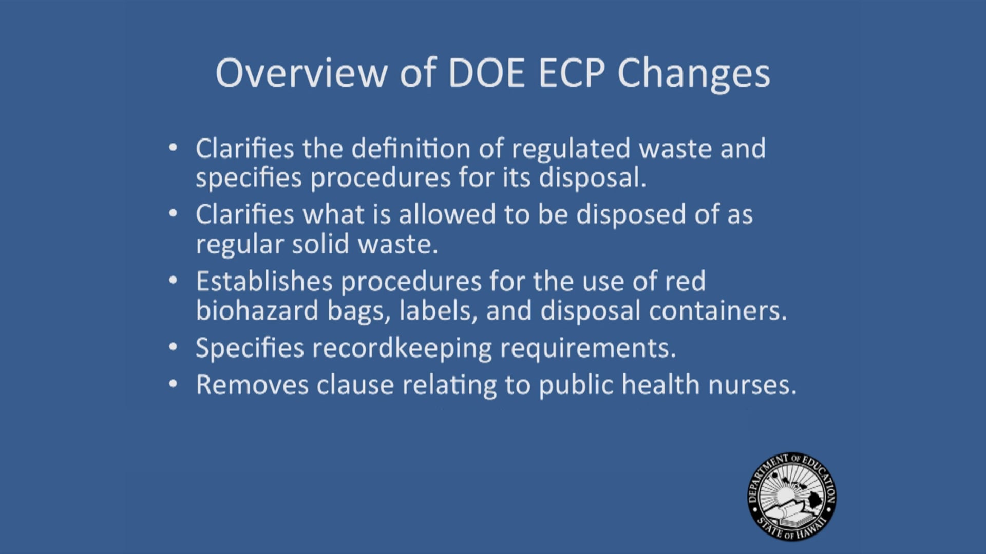 DOE Compliance Videos