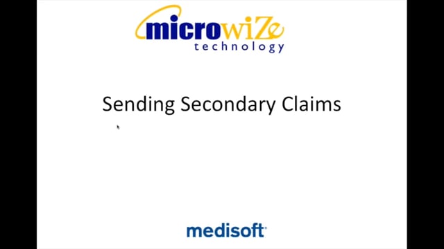 How to Send Secondary Claims Using Medisoft