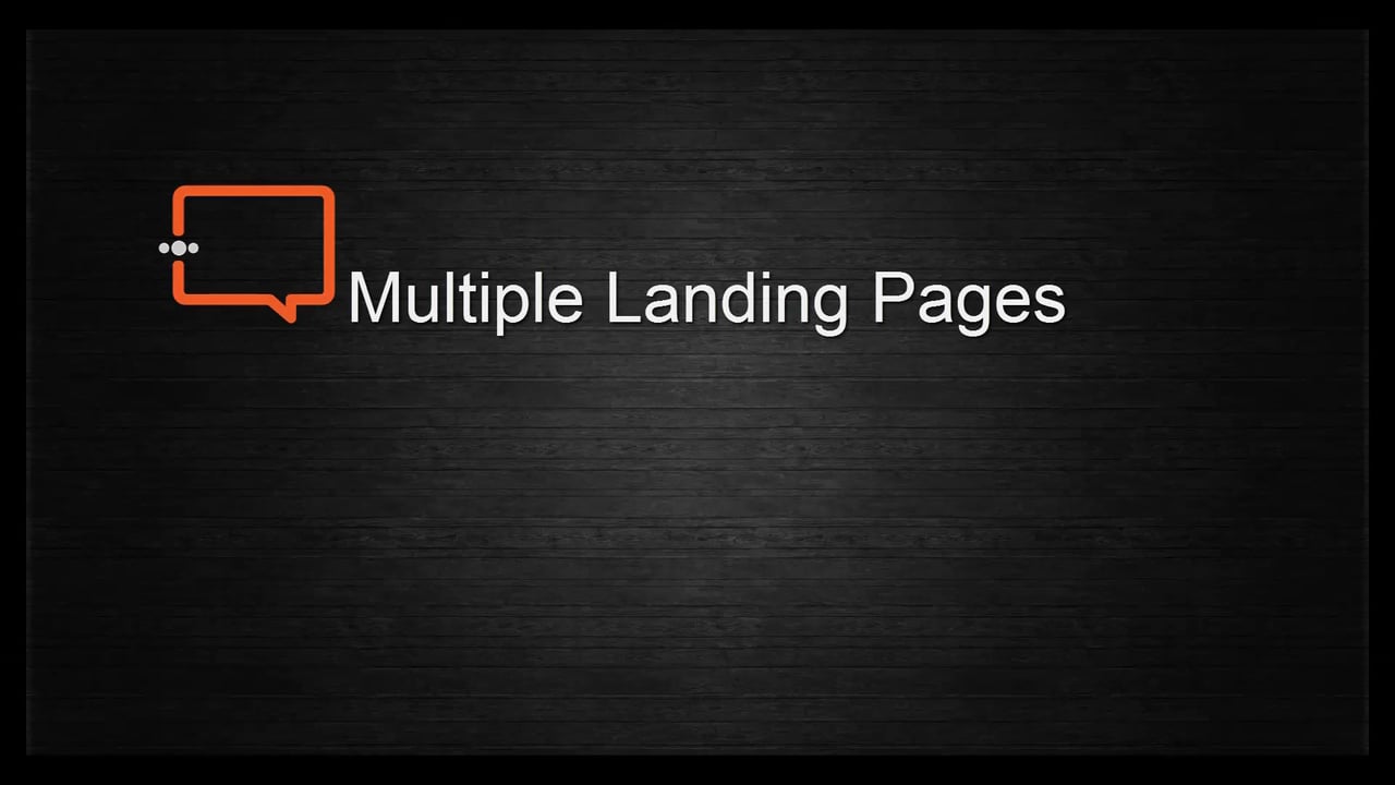 Multiple Landing pages