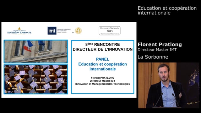 FLorent Pratlong, Directeur du Master IMT - La Sorbonne