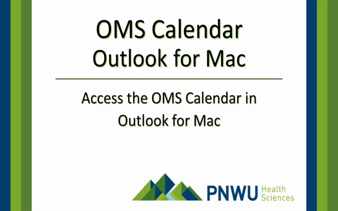 OMS Calendar Outlook for Mac on Vimeo