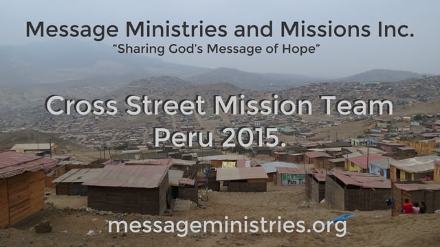 2015 Peru - Cross Street Mission Team
