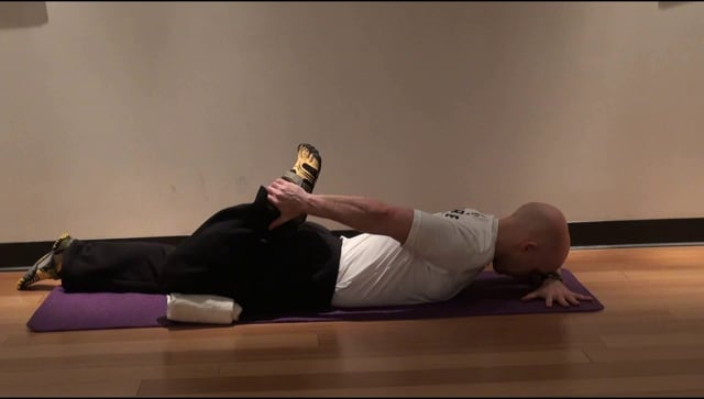 14. Prone Rectus Femoris + Quadriceps Stretch
