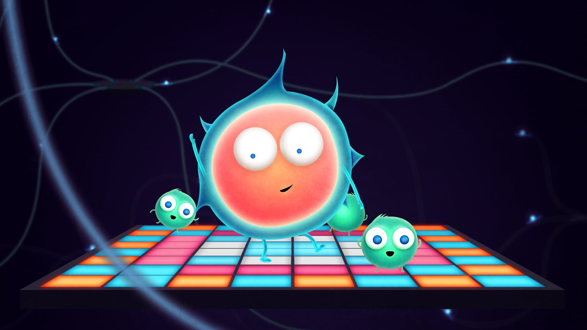 Dancing Brain Cell and Dopamines on Vimeo