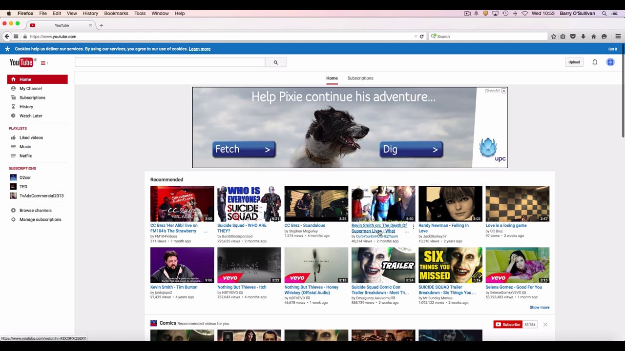 YouTube Masthead