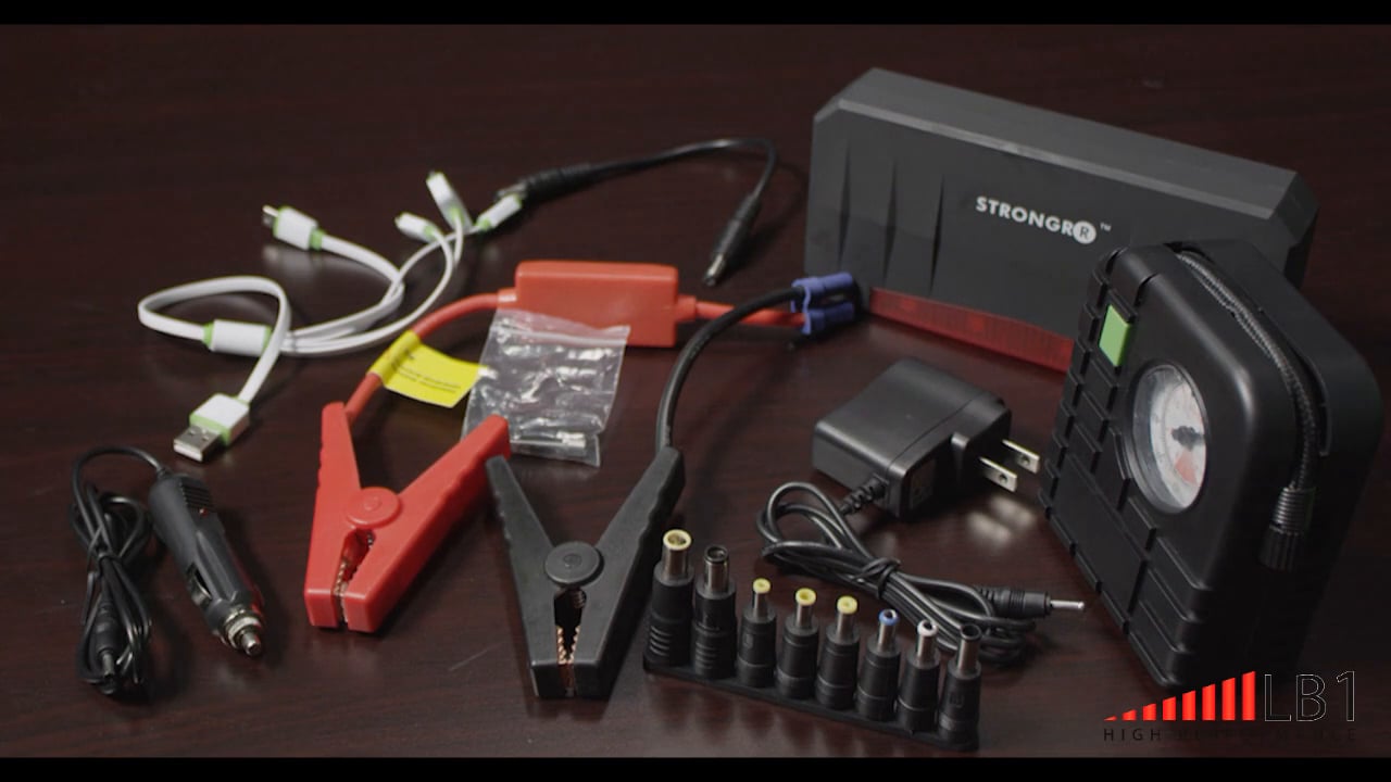 Jump Starter with Air Compressor, Laptop Charger and Power Bank LB1