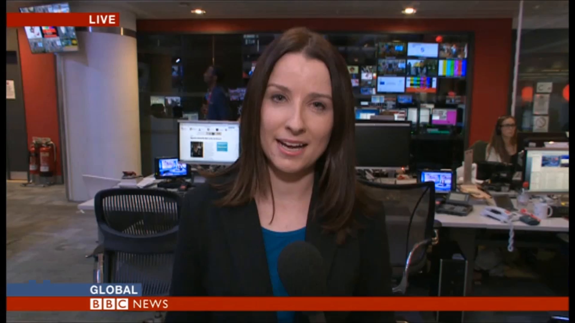 Presenting on BBC World News