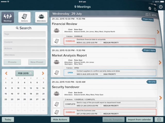 Take control of your meeting notes with for Meetings for iPad®, a new ...