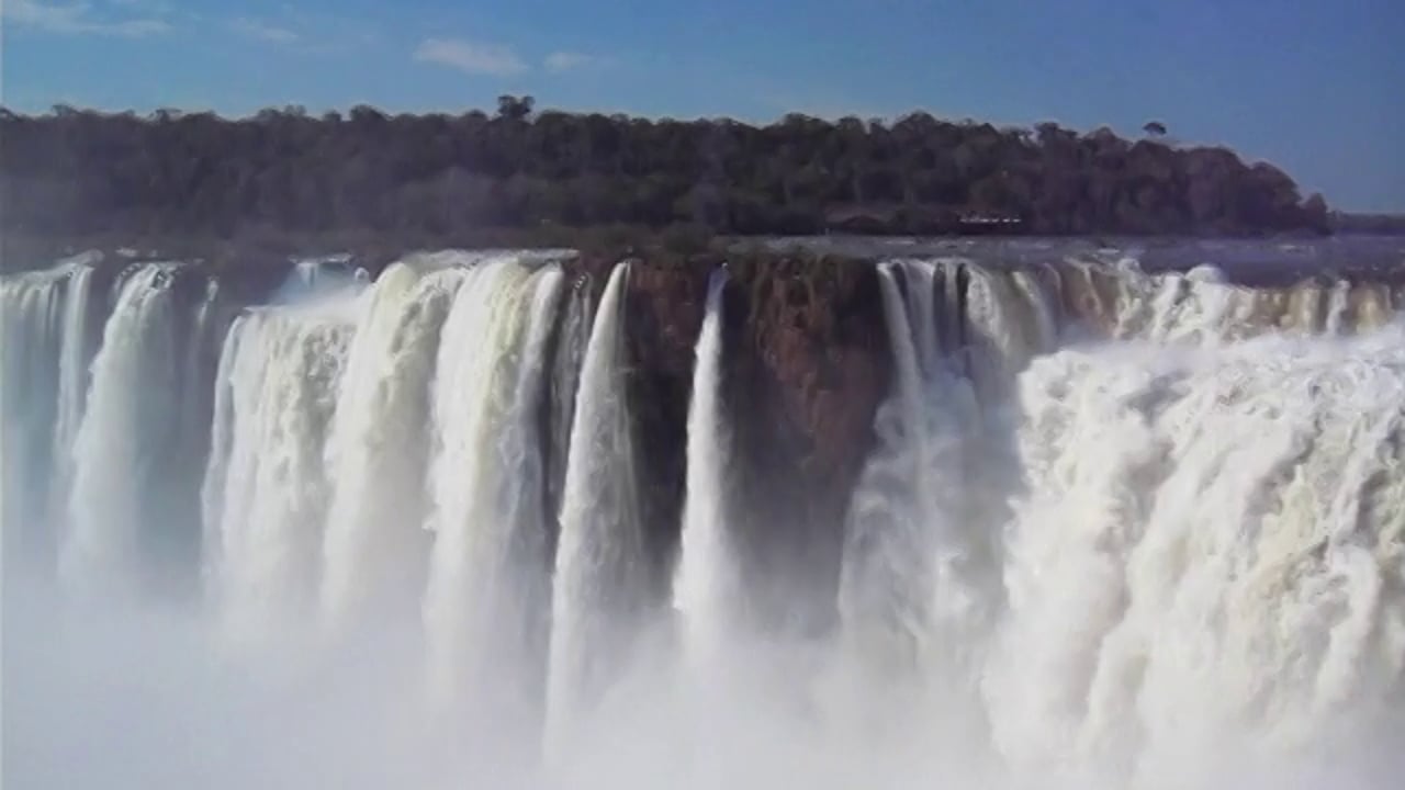 Iguazu Falls on the border of Argentina and Brazil