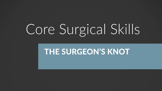 The Surgeon's Knot