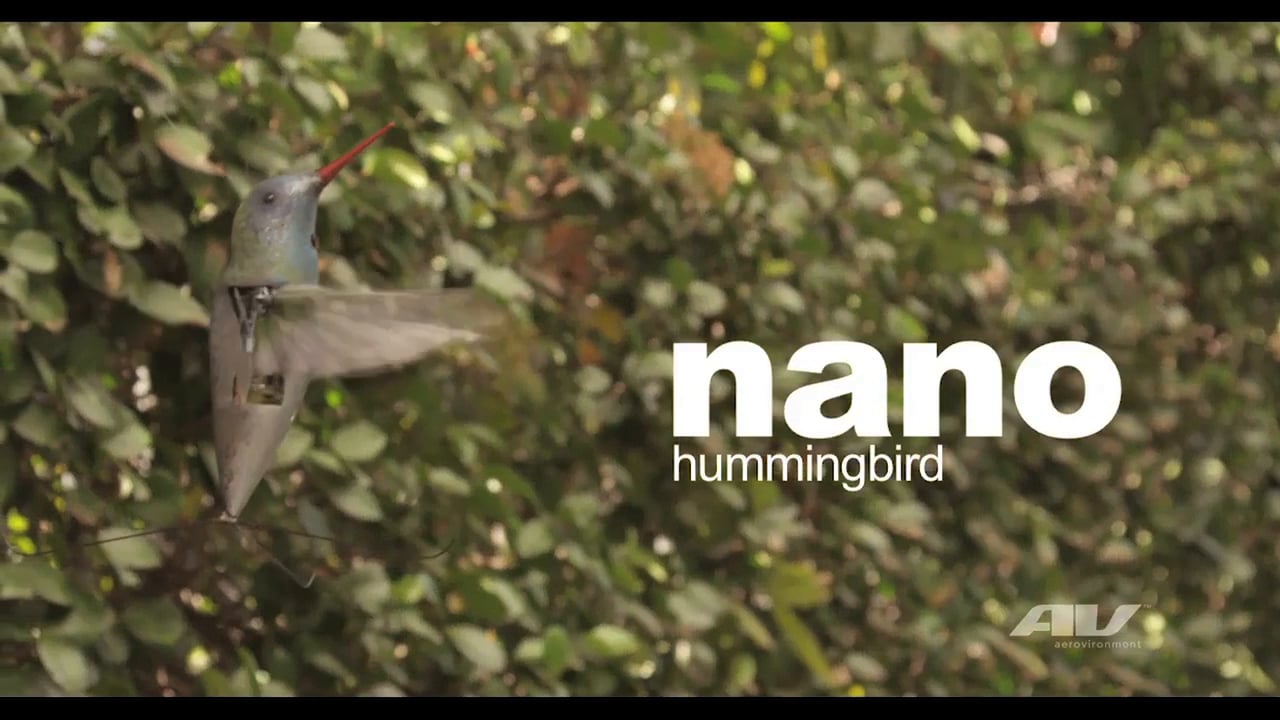 AeroVironment Nano Hummingbird – Indoor & Outdoor Flight Video