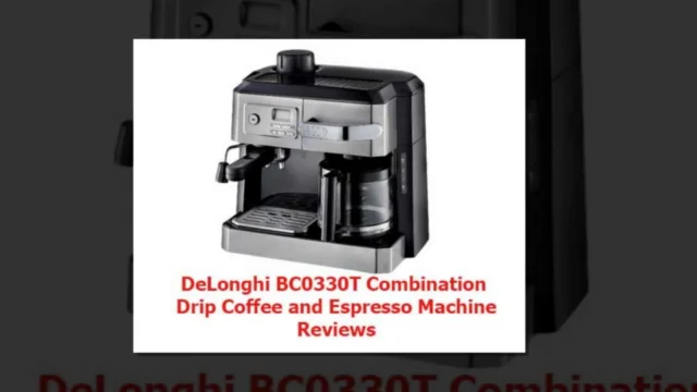 DeLonghi BC0330T Combination Drip Coffee and Espresso Machine reviews