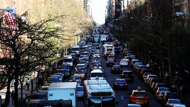 New York City traffic, 1998 - Stock Video Clip - K010/2211 - Science Photo  Library