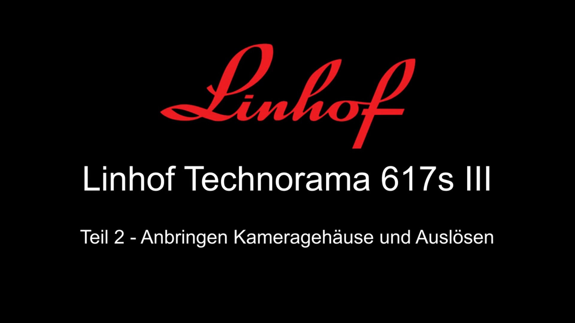 Linhof Technorama 617s III – Teil 2, Austausch Kameragehäuse und Auslösen