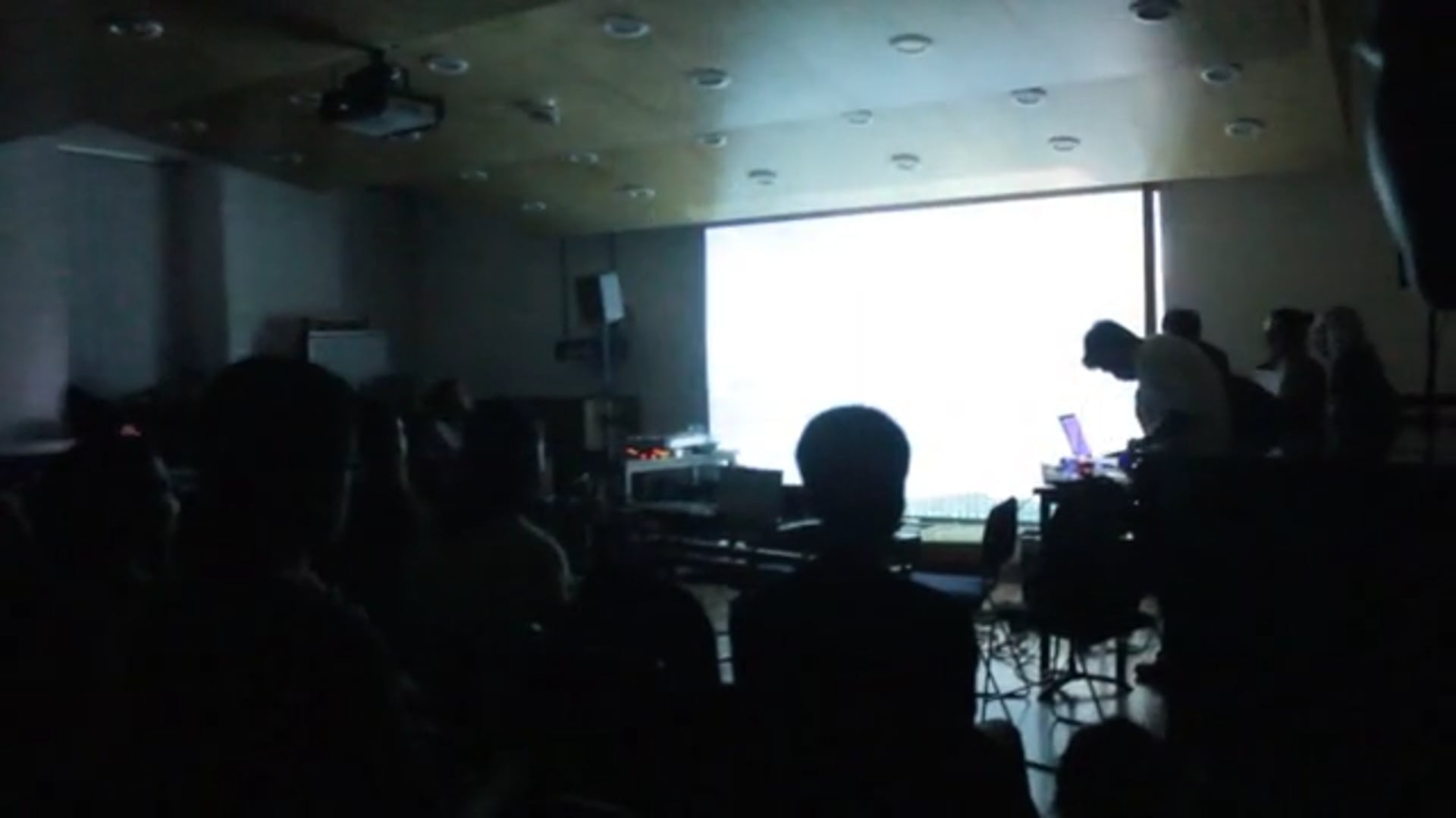 036 Sesión de Live Cinema y Arte Sonoro, Facultad de Música, UNAM