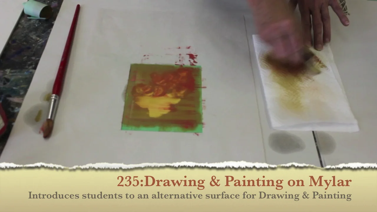Using Mylar for oil painting
