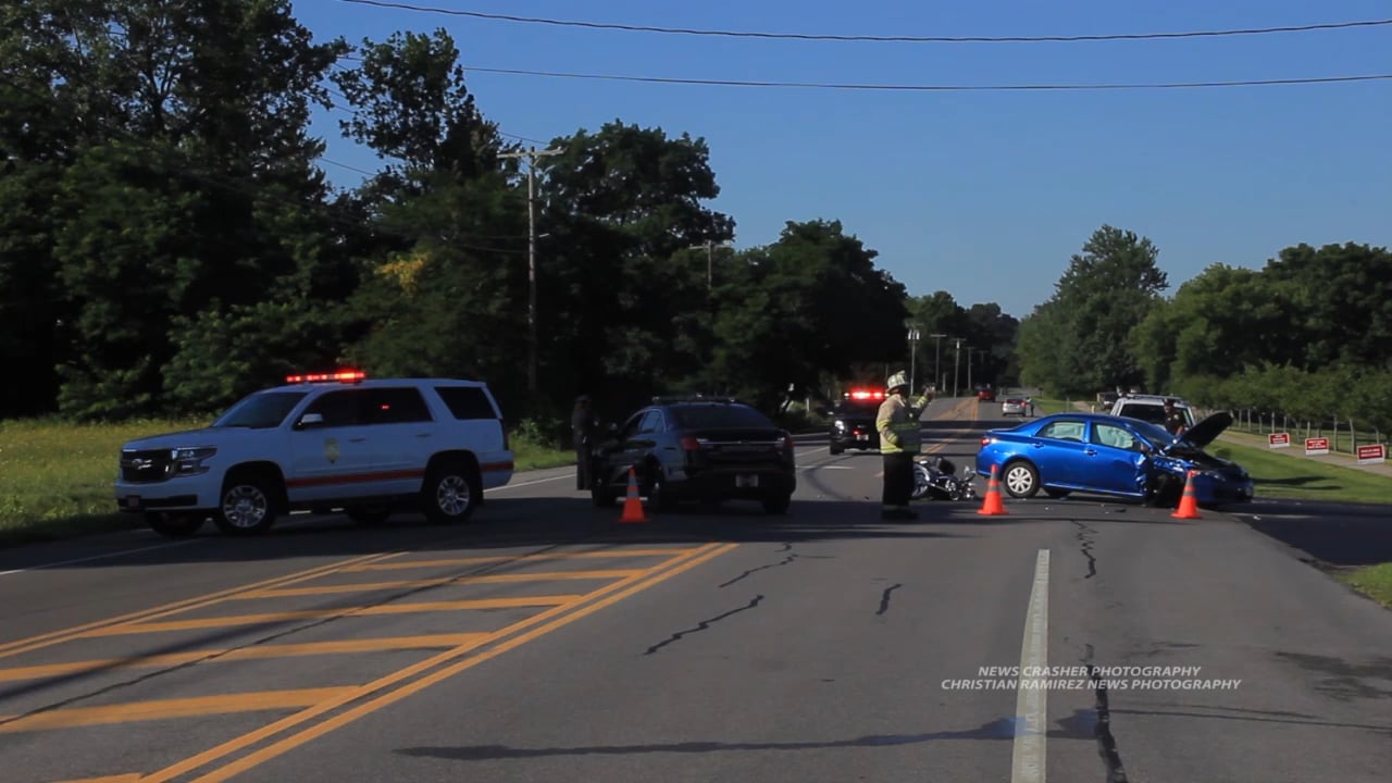 Car vs. Motorcycle Crash Fairport Nine Mile Point Rd, Penfield, NY