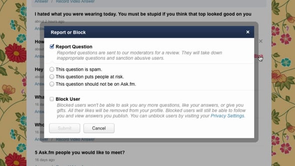 Remove blocked users. You are blocked by this user.