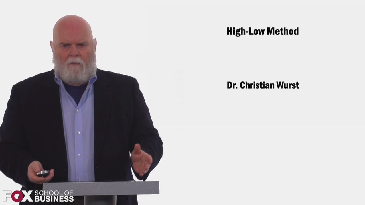 Login to view High Low Method