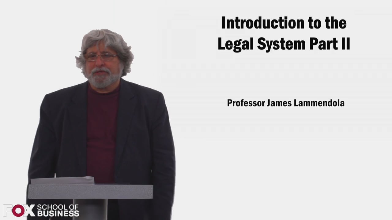 Introduction to the Legal System Part 2