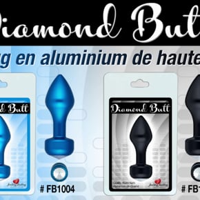 Vidéo: DIAMOND BUTT PLUG ALUMINIUM 83MM X 30MM NOIR