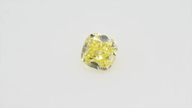 1.05 carat, Fancy Intense Yellow, Cushion Shape, VS2 Clarity, GIA, SKU  130177