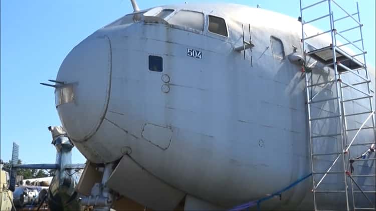 Breguet Br.765 Sahara No. 504 Brigitte under restoration with Ailes Anciennes at Toulouse Blagnac Airport France