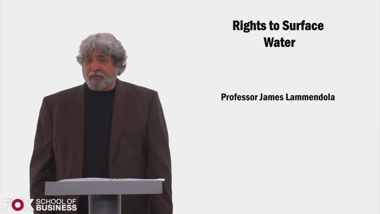 Rights to Surface Water