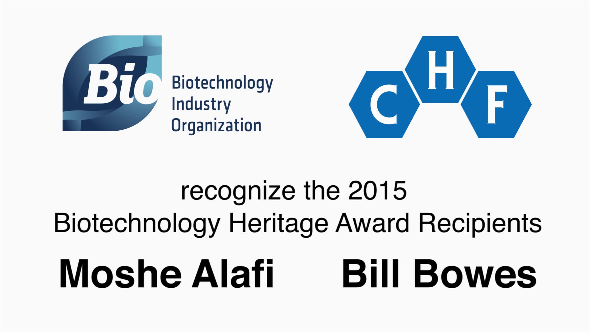 Moshe Alafi And Bill Bowes Biotech Heritage Award 2015 On Vimeo