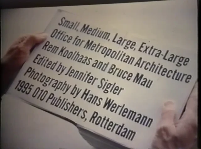 Watch Rem Koolhaas Present S,M,L,XL at the AA in 1995