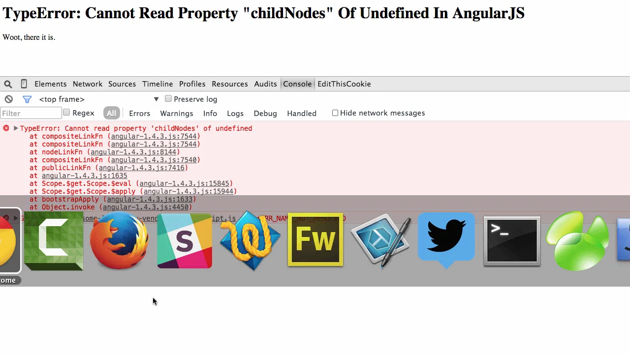 Undefined property. TYPEERROR. Can't read. CHILDNODES. CHILDNODES lastchild js.