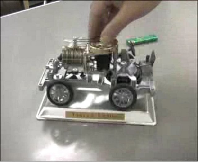 Gakken vacuum car engine kit on Vimeo