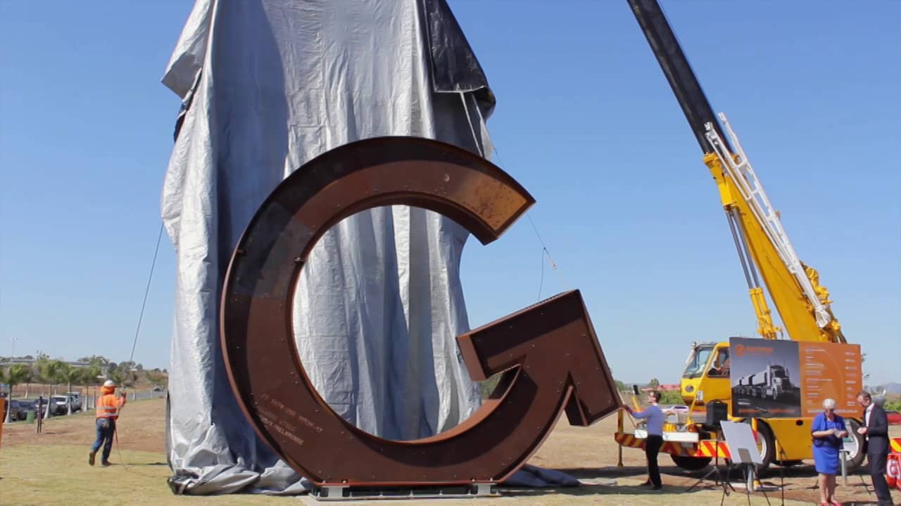The "Big G" stands at Gracemere Industry Park QLD on Vimeo