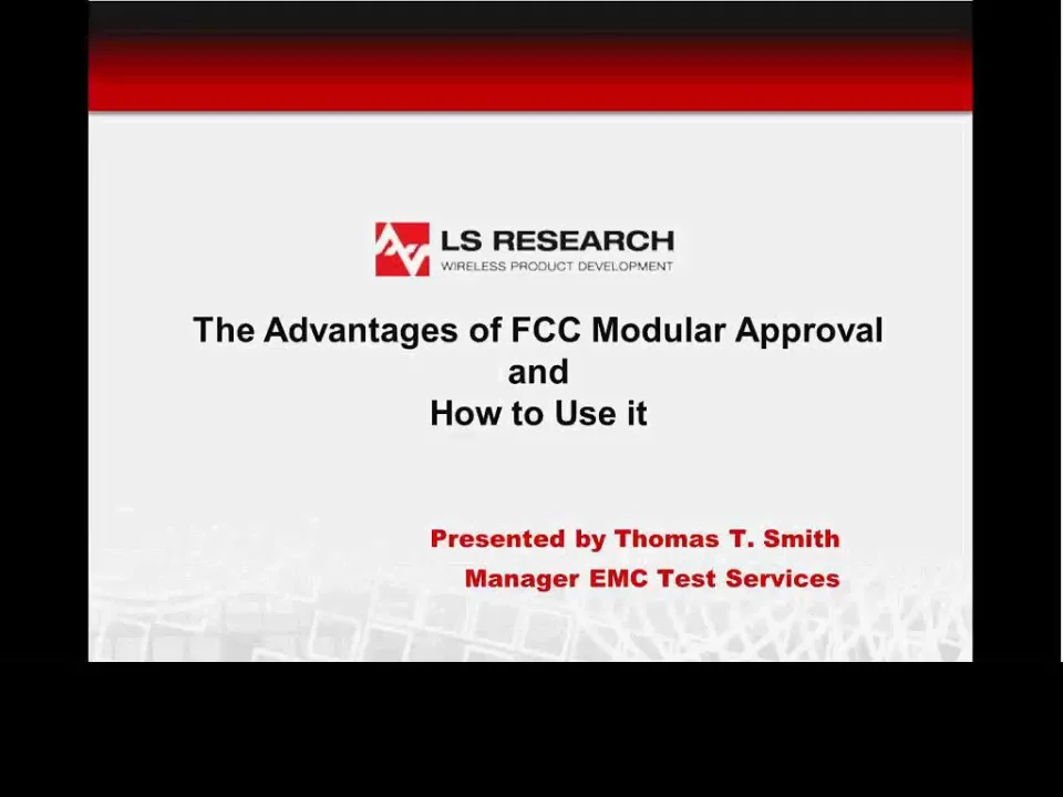 Advantages of FCC Modular Approval on Vimeo
