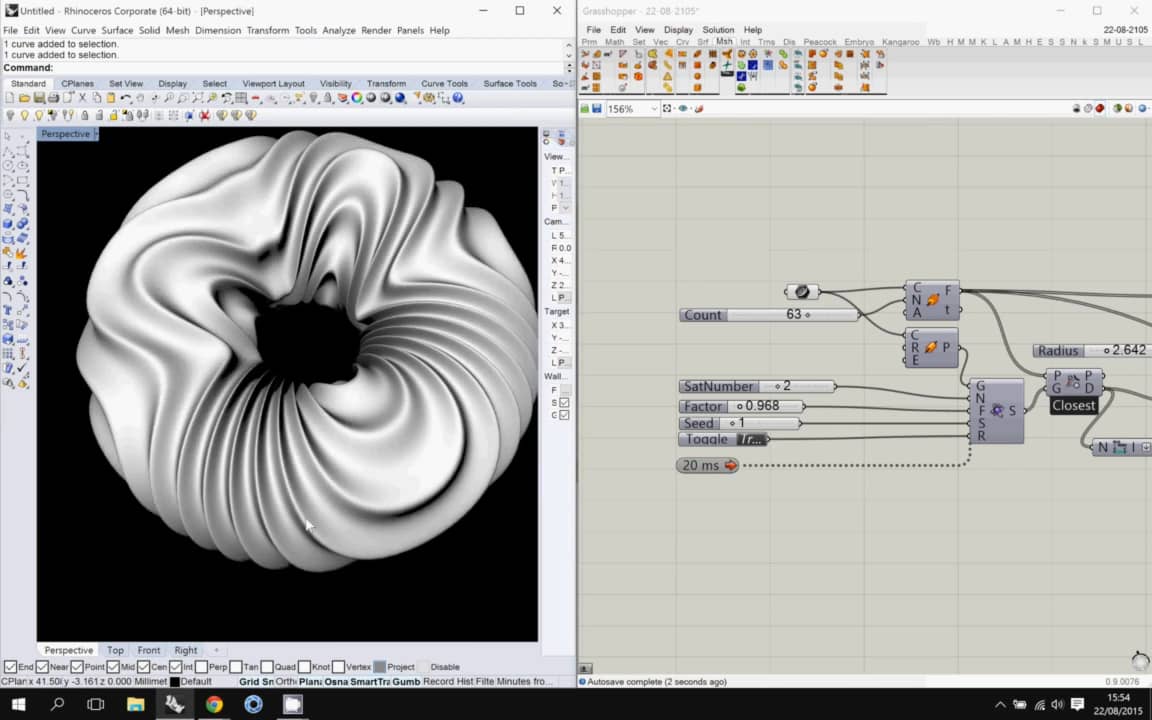 Adjust the Seam of a closed curve Rhinoceros. on Vimeo