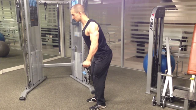 Standing cable lateral discount raises