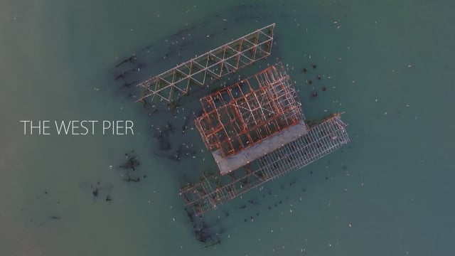 Aerial sequence of Brighton’s West Pier