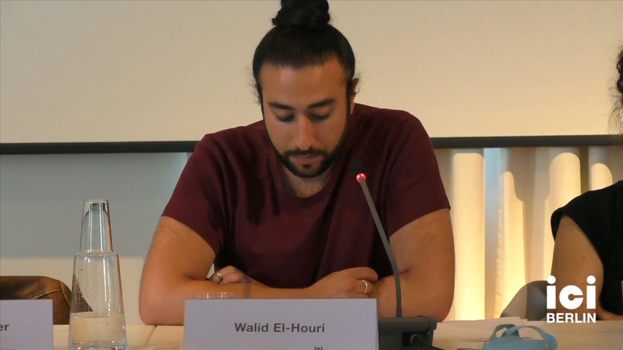 Talk by Walid El-Houri [Part 3, 4]