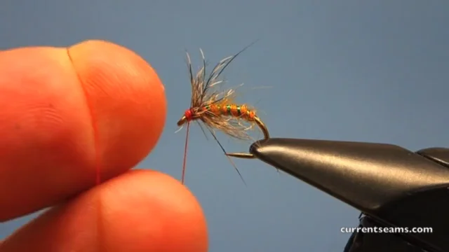 The Squirrel and Ginger Caddis Emerger tying video